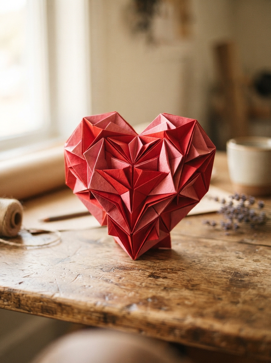Cœur en papier 3D : 8 idées créatives brillantes
