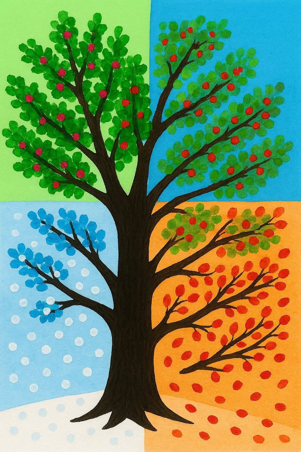 L’arbre des quatre saisons en couleurs : 10 idées géniales