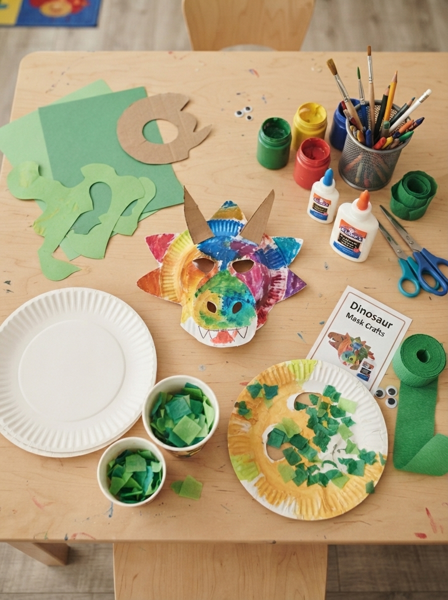 Fabrication d’un masque de dinosaure